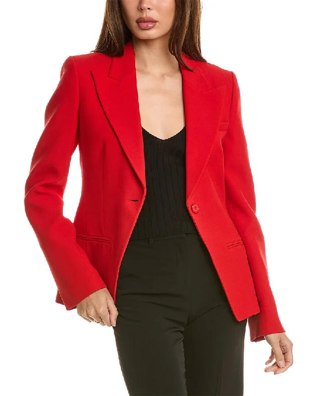 Michael Kors Collection Sable Peak Lapel Jacket Classic Blazer Style