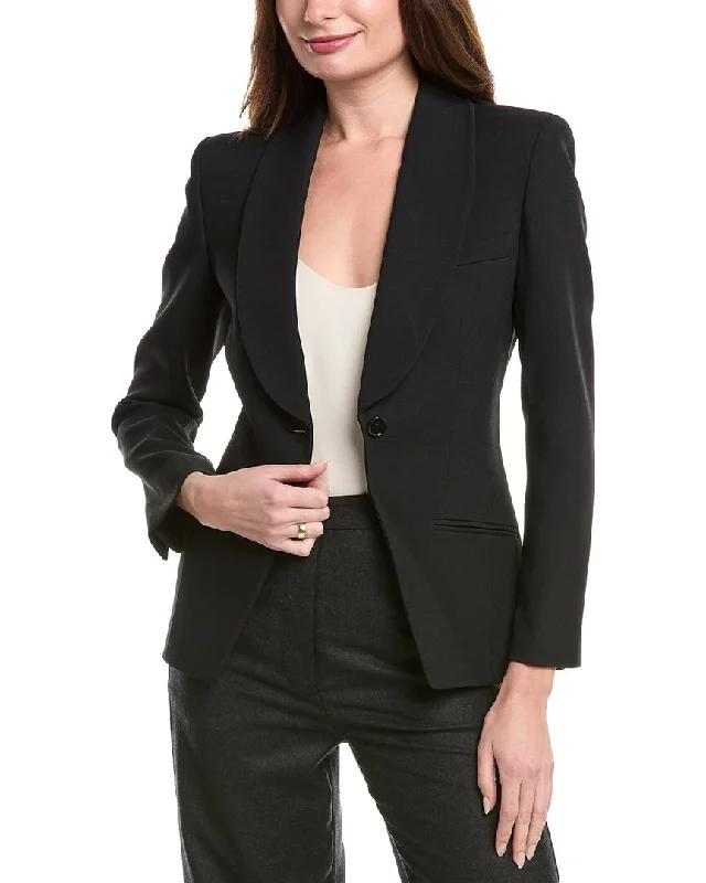 Michael Kors Collection Sable Shawl Jacket Office Blazer Outfits