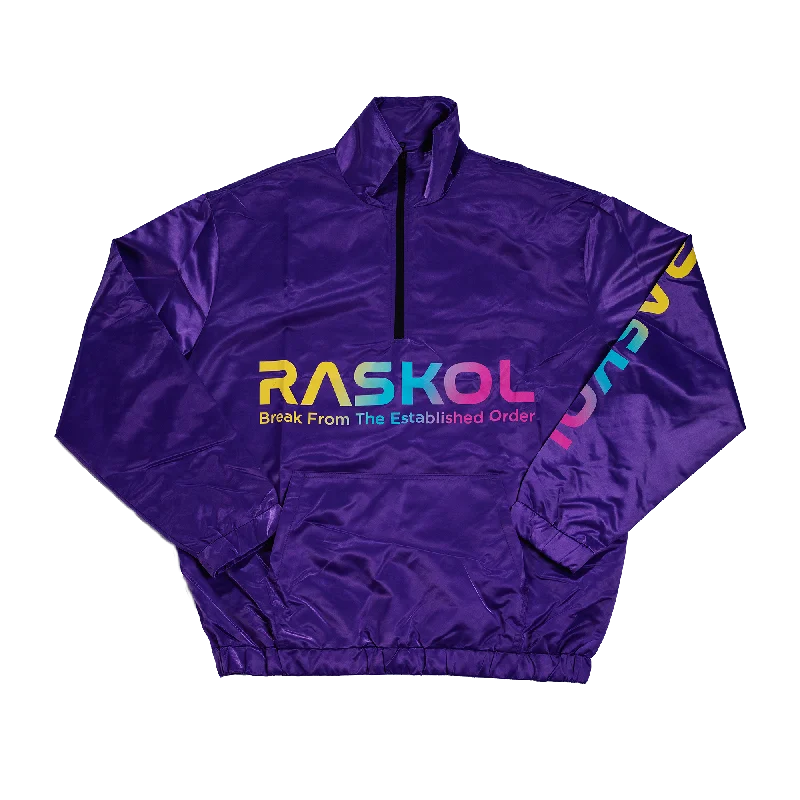 RASKOL Athletic Windbreaker Jacket (Purple) Women's must-have jackets