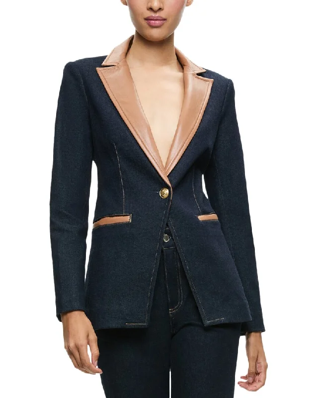 alice + olivia Breann Lg Str Sholder Blazer Vintage Blazers for Women