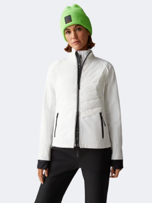 Bogner Khata 4 Women Skiing Jacket Off White Women's fleece jackets