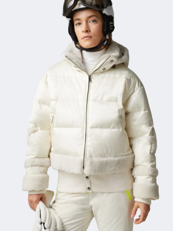 Bogner Mia Women Skiing Jacket Off White Best women's jackets for winter