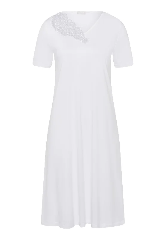 Naila Short Sleeve Nightgown 100cm | White 74995-101 Best-selling pajama sets 2024