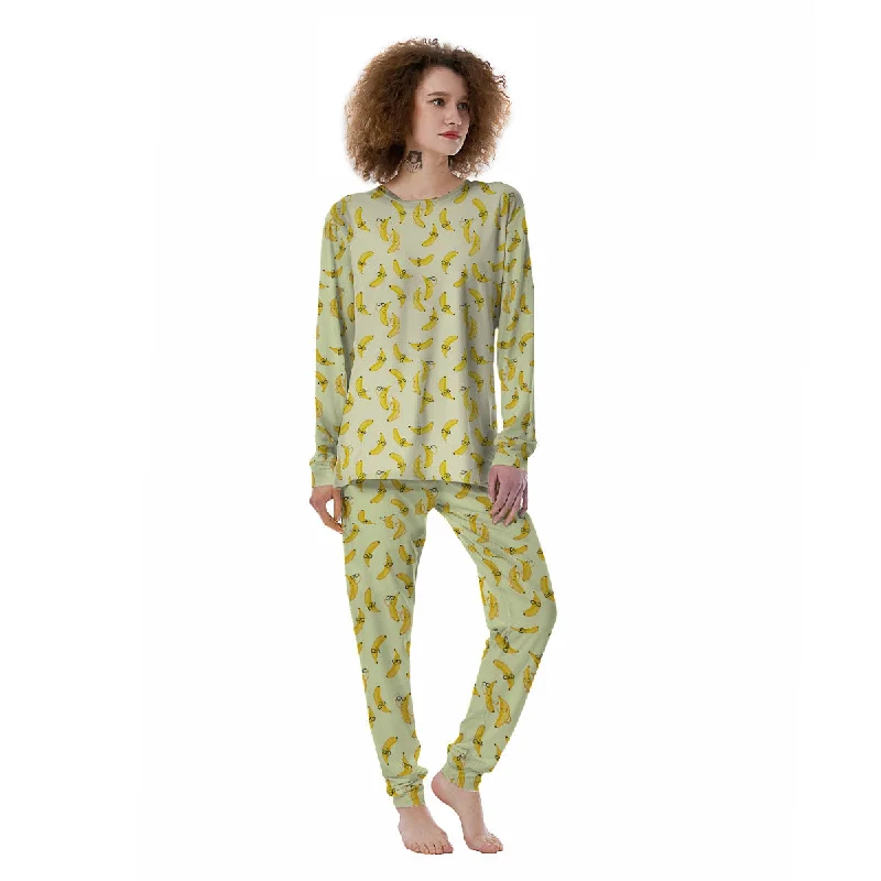 Banana Cute Print Pattern Women's Pajamas Kids' pajama sets