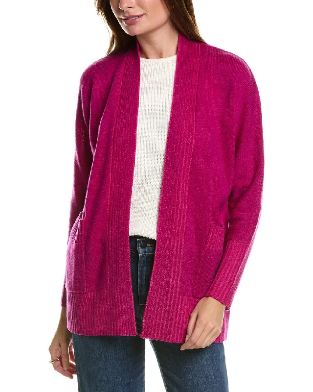 Forte Cashmere Plaited Wool & Cashmere-Blend Cardigan UV protection sweaters