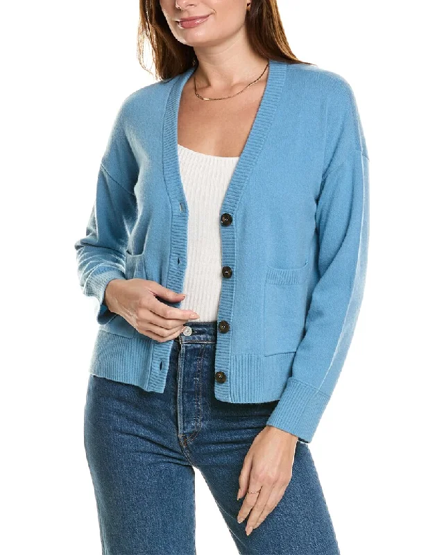 Design History V-Neck Cashmere Cardigan Office sweaters