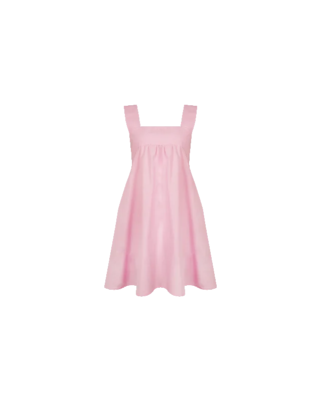 MARGIE TIE MINI DRESS PINK Flowy mini dresses