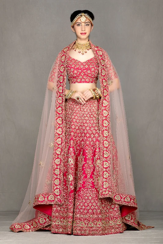 Red Bridal Lehenga Holiday unclassified skirts