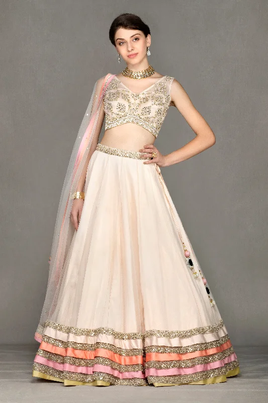 Lehenga with Net Skirt and Heavy Top Club unclassified skirts