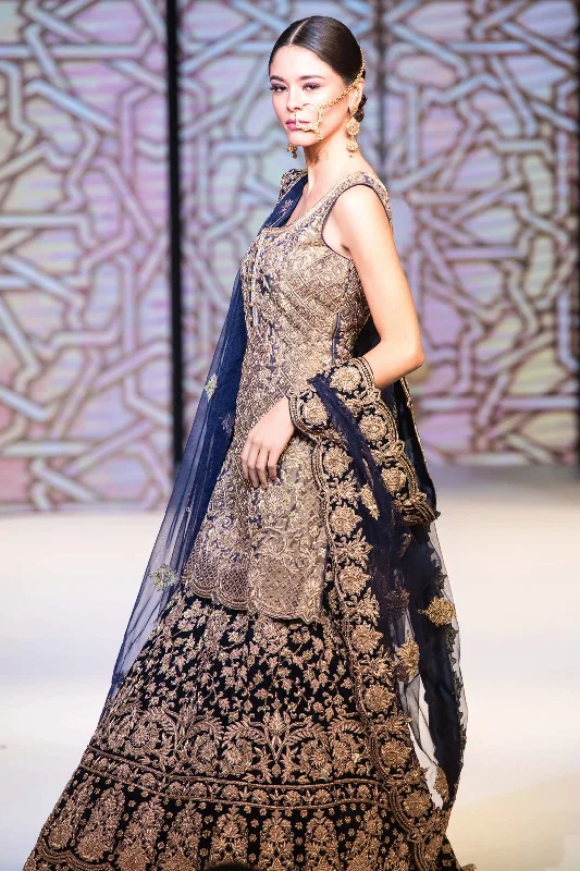 Navy Kameez and Lehenga Mermaid unclassified skirts