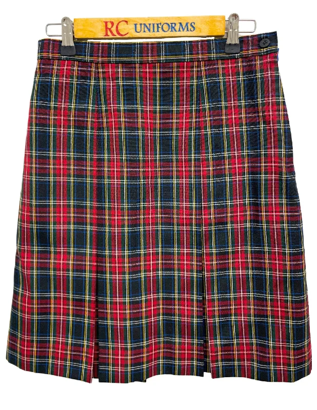 Plaid 56 Kick-Pleat Skirt Y2K unclassified skirts