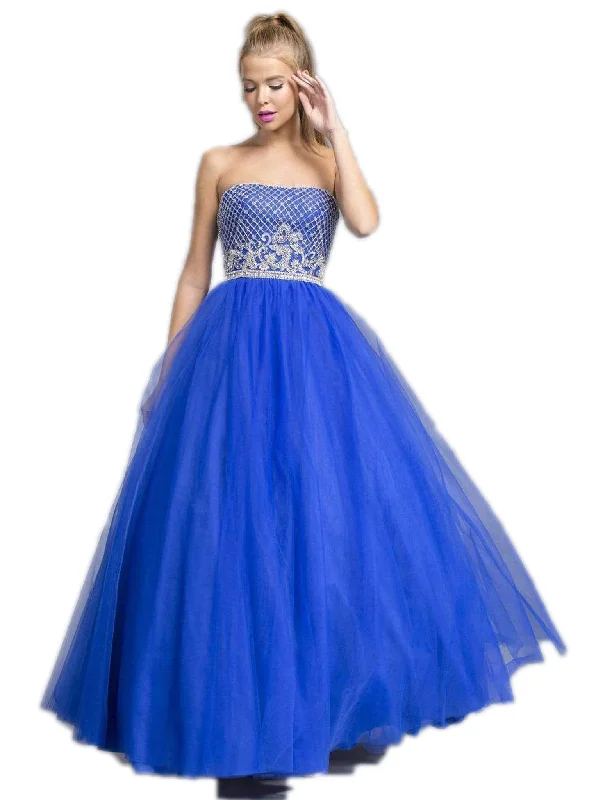 Aspeed Design - Embellished Straight Neck Prom Ballgown Expensive party dresses