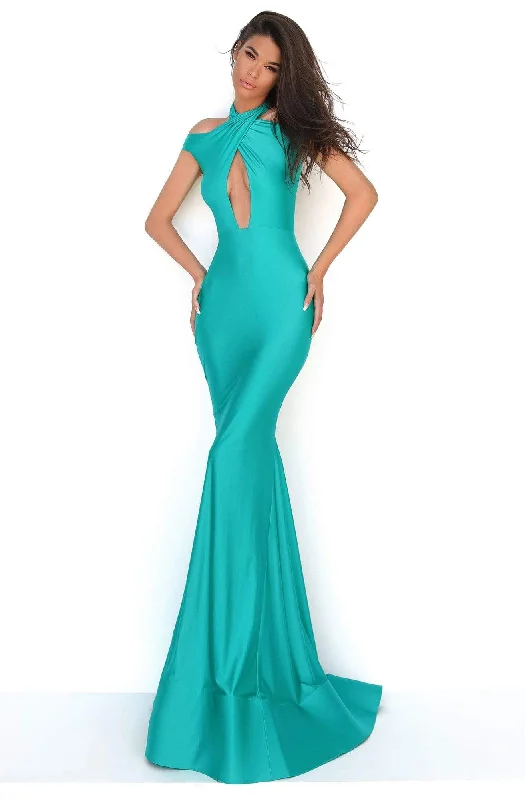 Tarik Ediz - 50688 Crisscross Halter Cutout Mermaid Gown Corset party dresses