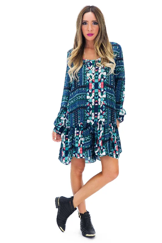 KARENA PRINT SILK DRESS Knitted floral dresses