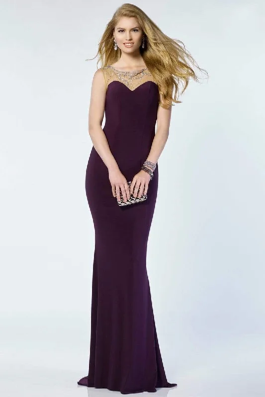 Alyce Paris 1217 - Beaded Illusion Formal Gown Satin unclassified dresses