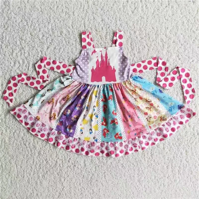 Baby girls castle twirl dress Stylish unclassified dresses