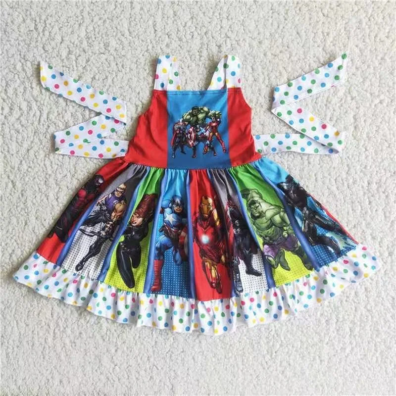 Baby girls twirl dress Bright color unclassified dresses