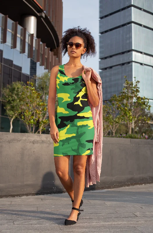 Jamaica Camouflage - Dress Ruffled unclassified dresses