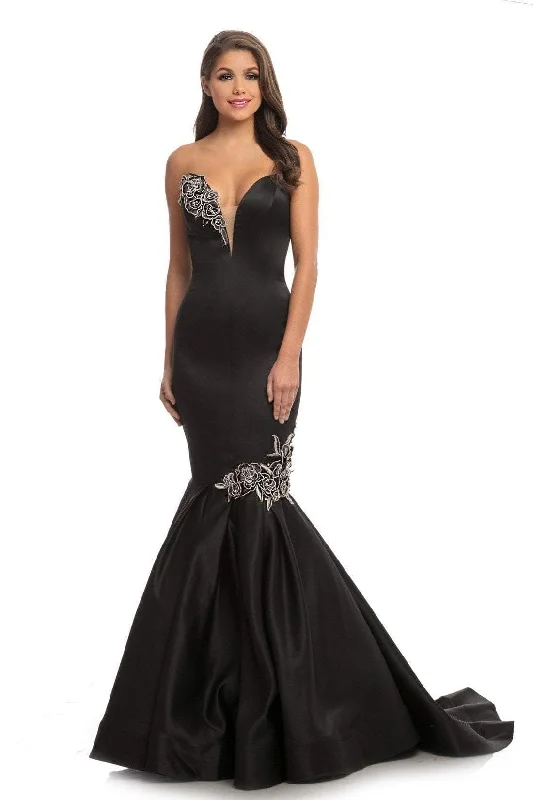 Johnathan Kayne - 9030SC Strapless Appliqued Mermaid Gown Designer unclassified dresses