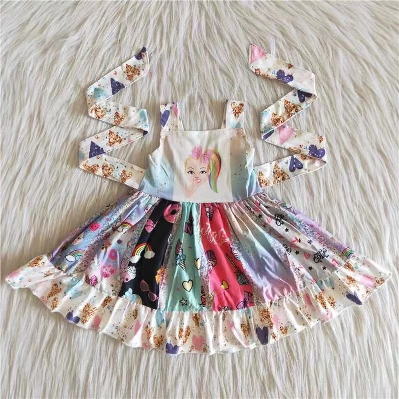 Promotion Kids Cartoon twirl dress Trendy new unclassified dresses