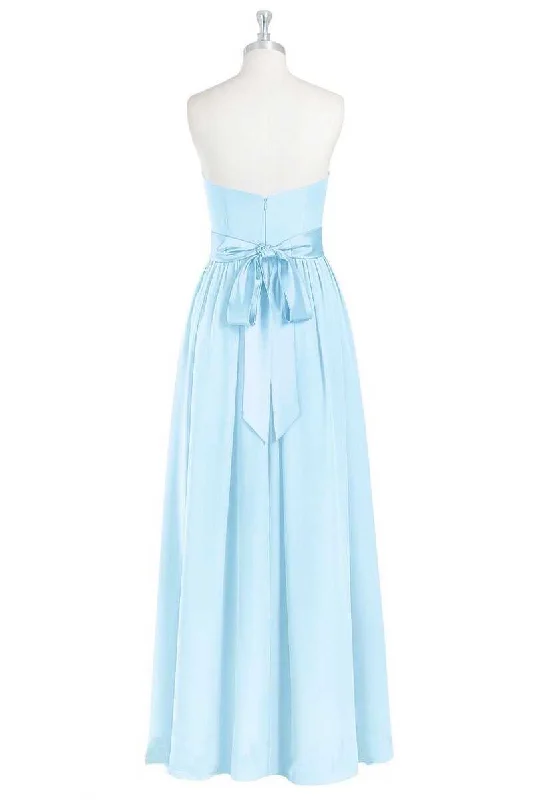 Light Blue Sweetheart A-Line Bridesmaid Dress with Slit Beach unclassified dresses