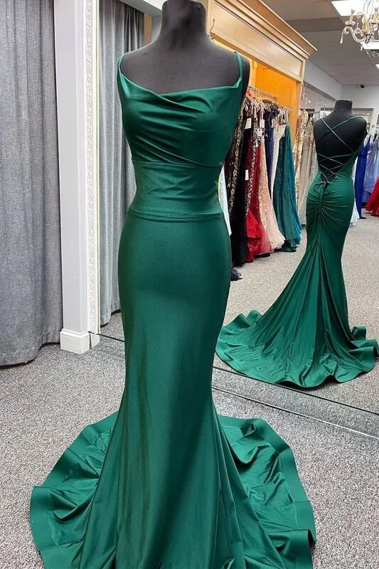 Mermaid Dark Green Formal Dress Neutral tone unclassified dresses