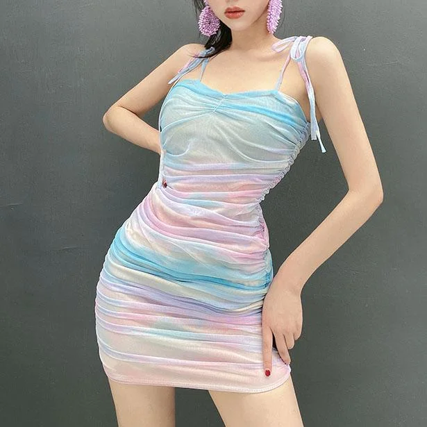 Pastel Rainbow Dress Preppy unclassified dresses