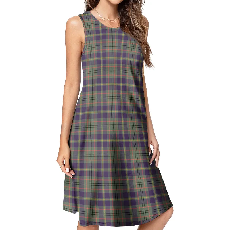 Taylor Weathered Tartan Womens Casual Dresses Long unclassified dresses