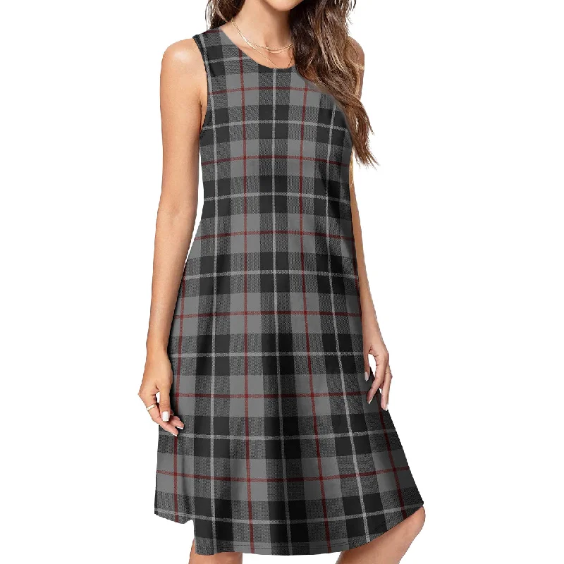 Thompson Grey Tartan Womens Casual Dresses Party unclassified dresses