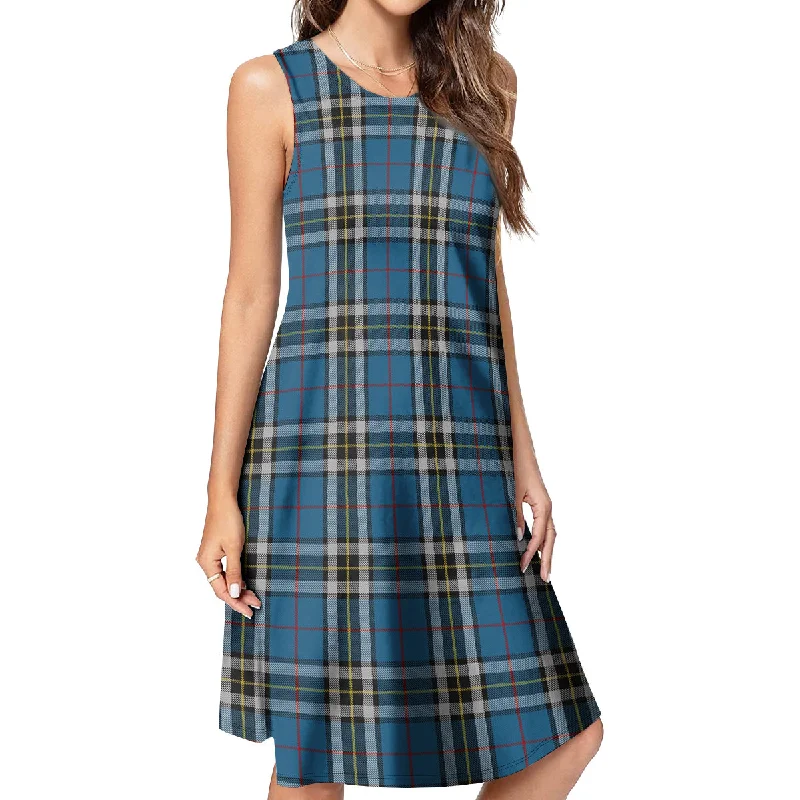 Thomson Dress Blue Tartan Womens Casual Dresses Dark color unclassified dresses