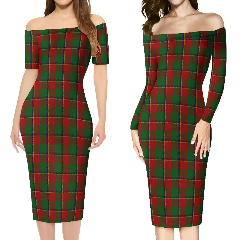 Turnbull Tartan Off Shoulder Lady Dress Luxury unclassified dresses