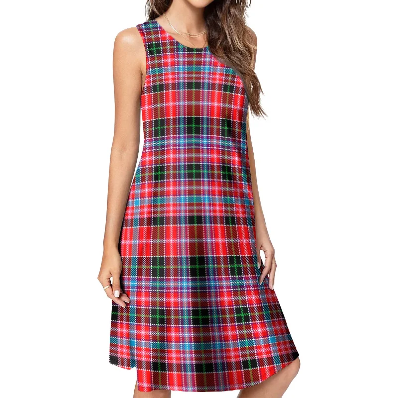 Udny Tartan Womens Casual Dresses High-low unclassified dresses