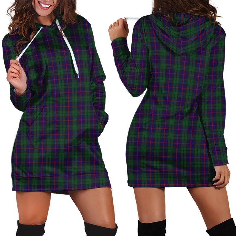 Urquhart Tartan Hoodie Dress Short unclassified dresses