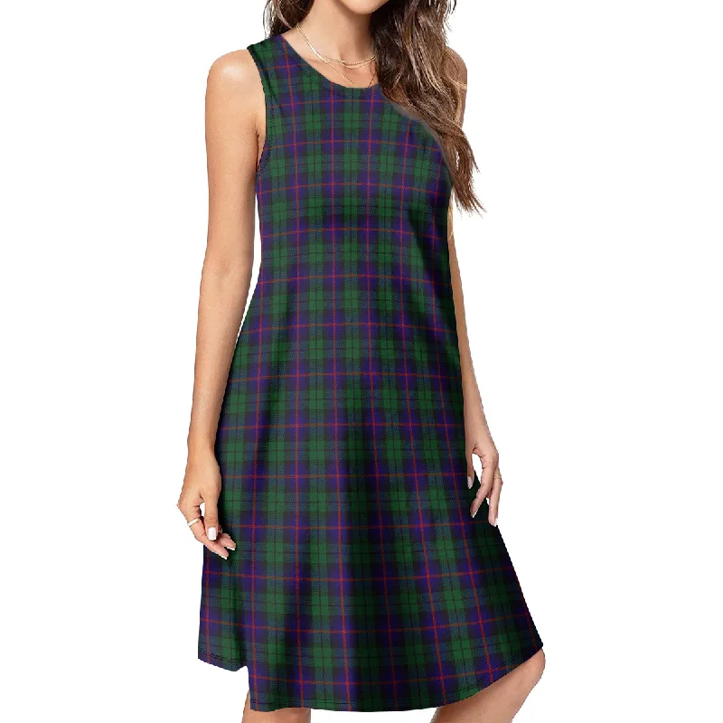 Urquhart Tartan Womens Casual Dresses Winter unclassified dresses