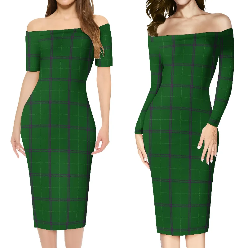 Walters Tartan Off Shoulder Lady Dress Lounge unclassified dresses