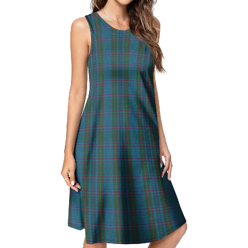 Watkins of Wales Tartan Womens Casual Dresses Smocked unclassified dresses