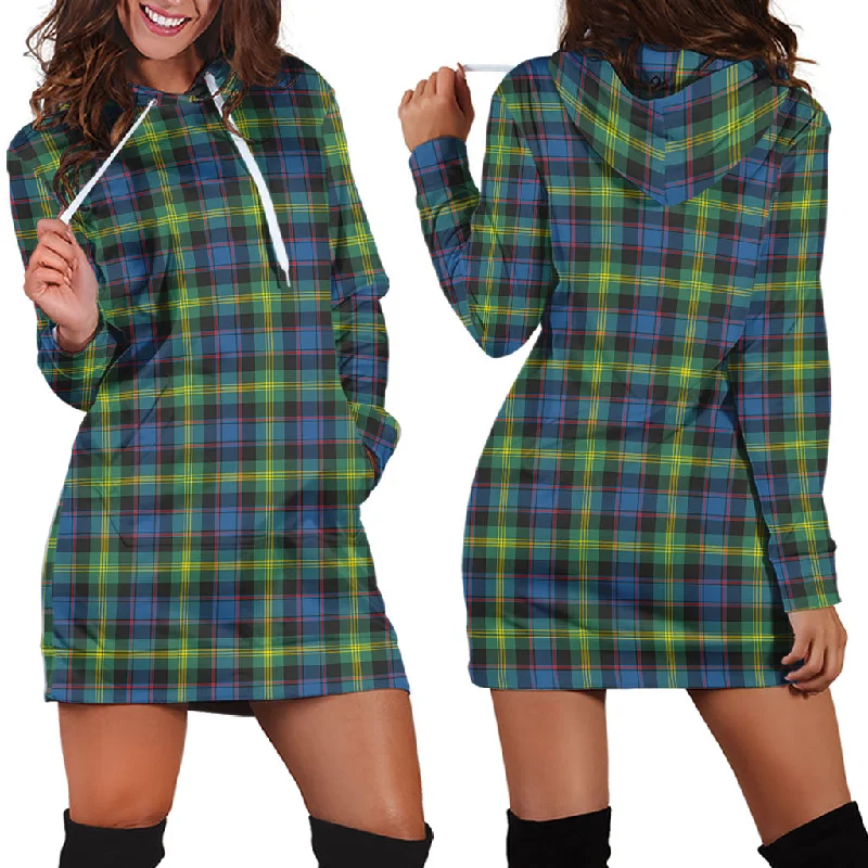 Watson Ancient Tartan Hoodie Dress Backless unclassified dresses