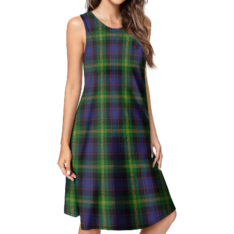 Watson Tartan Womens Casual Dresses Mesh unclassified dresses