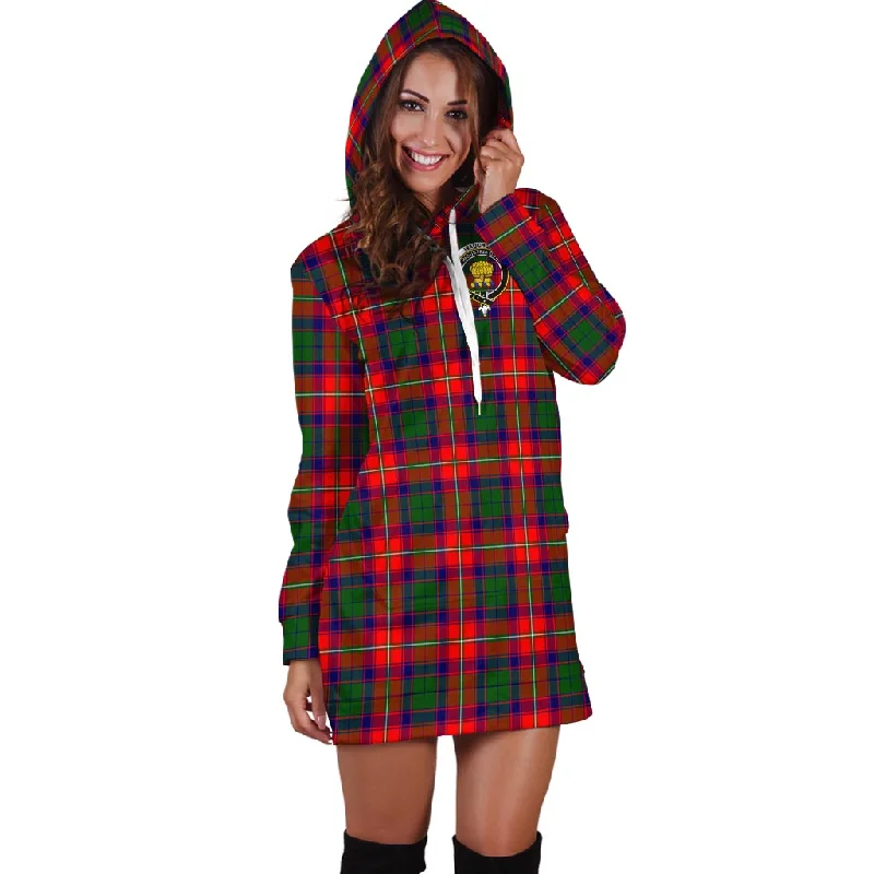 Wauchope Tartan Hoodie Dress with Family Crest Vacation unclassified dresses