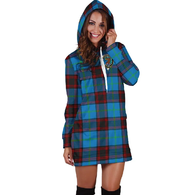 Wedderburn Tartan Hoodie Dress with Family Crest Knitted unclassified dresses