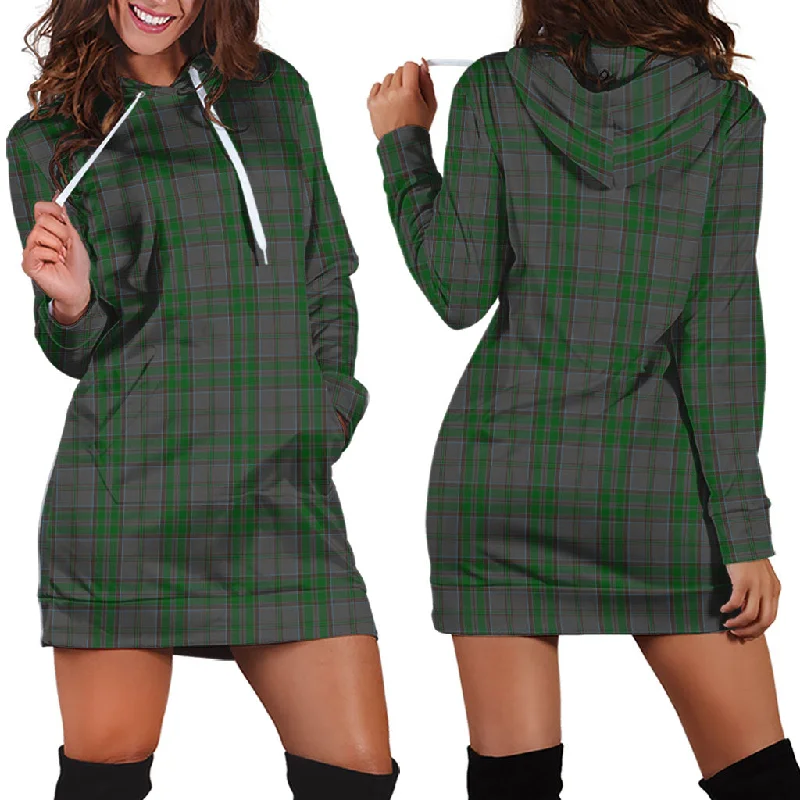 Wicklow County Ireland Tartan Hoodie Dress Satin unclassified dresses