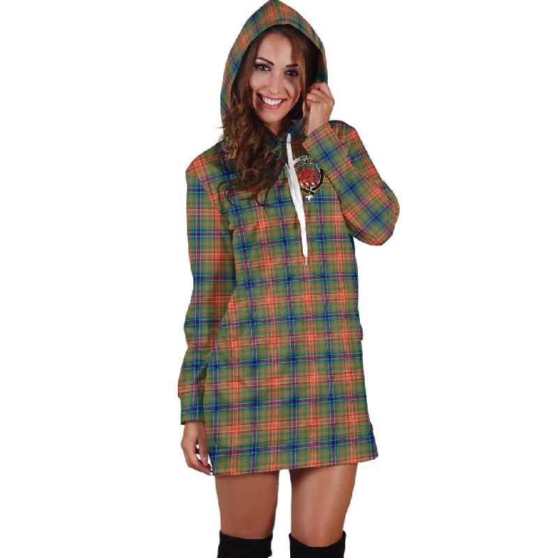 Wilson Ancient Tartan Hoodie Dress with Family Crest Beach unclassified dresses