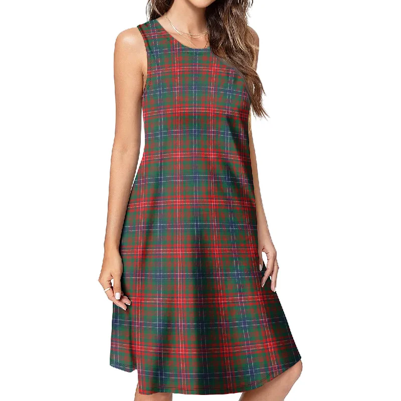 Wilson Modern Tartan Womens Casual Dresses Tulle unclassified dresses