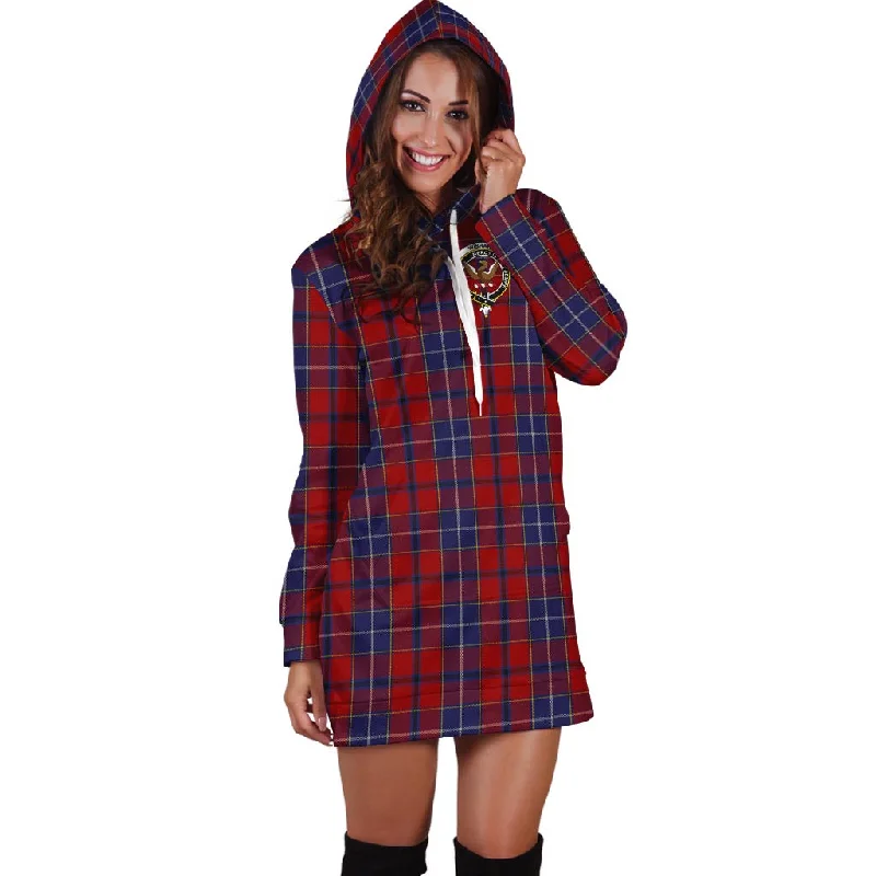 Wishart Tartan Hoodie Dress with Family Crest Vintage unclassified dresses