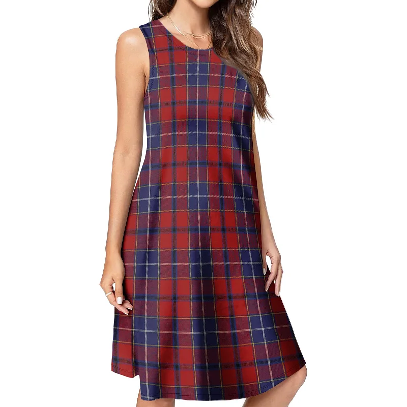 Wishart Tartan Womens Casual Dresses Bright color unclassified dresses