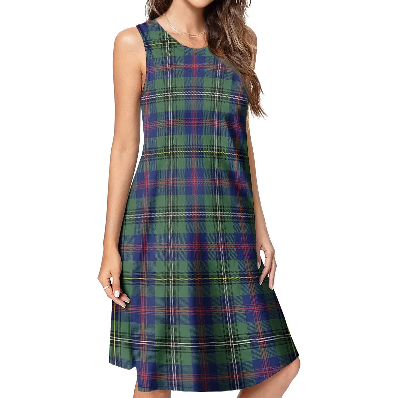 Wood Modern Tartan Womens Casual Dresses Club unclassified dresses