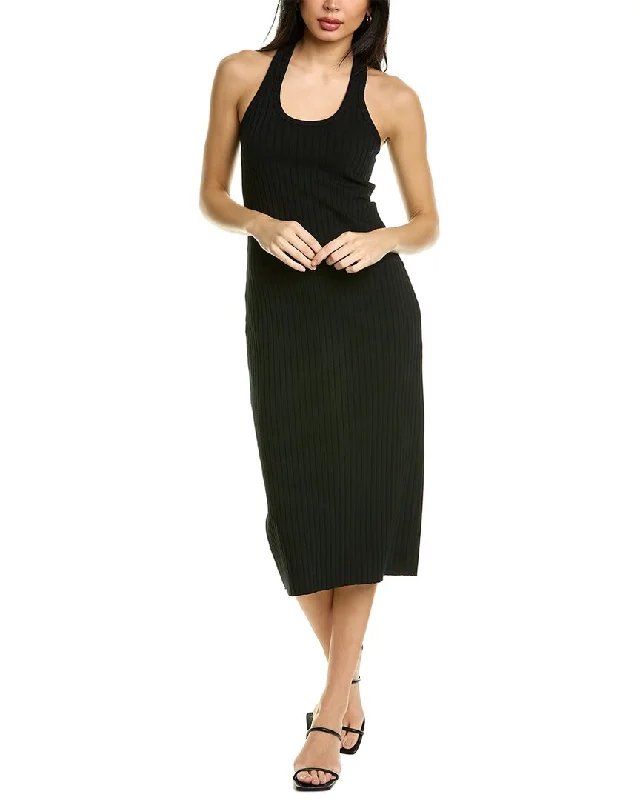 Vince Ribbed Racerback Tank Dress Casual Chic Tank Dress