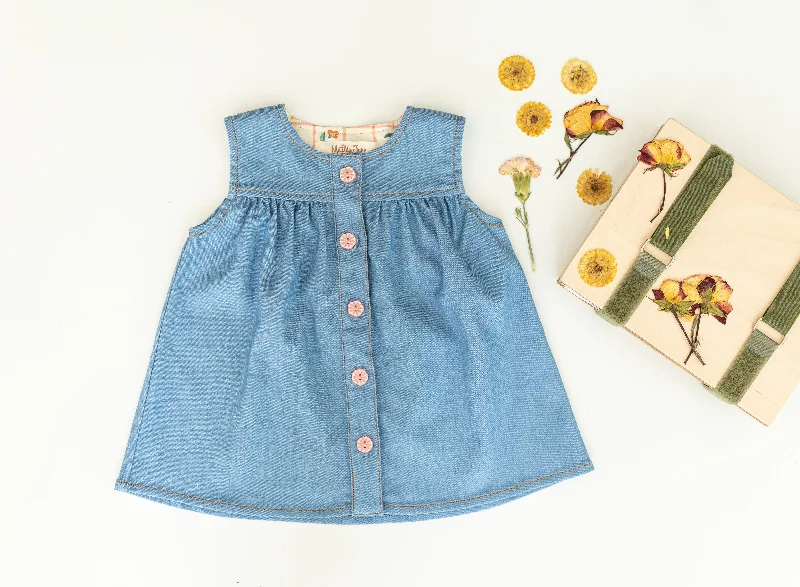 Denim Daydreamer Jumper Buttoned Denim Skirt