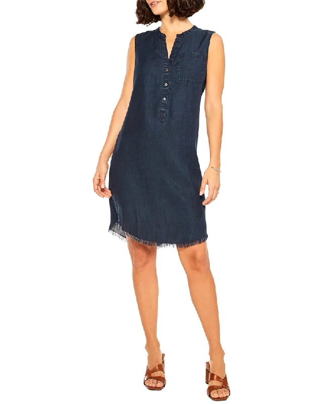 NIC+ZOE Denim Dress Buttoned-up Denim Skirt